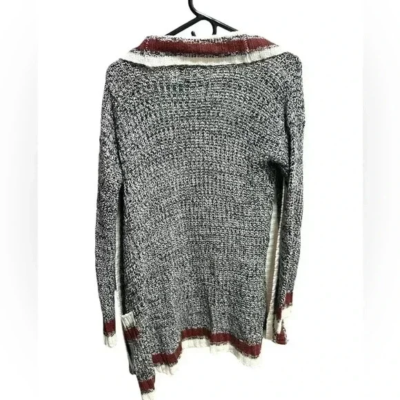 PINK ROSE GRAY AND BURGUNDY FLANNEL - Picture 2 of 3